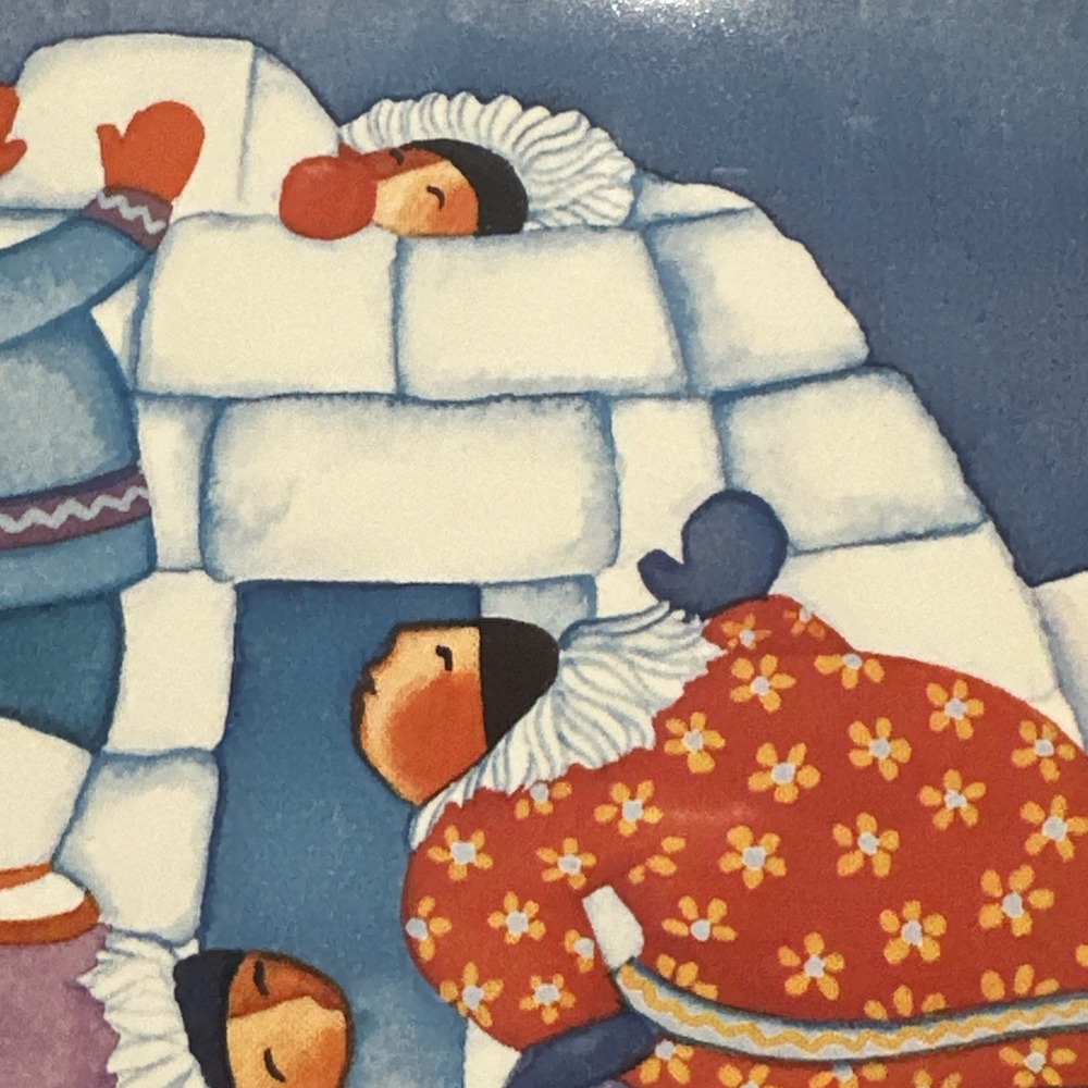 Barbara Lavalee Eskimo Igloo Husky Dogs Alaska Ceramic Tile Trivet Picture @95 - Picture 3 of 7